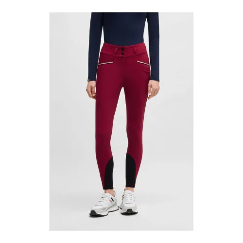 BOSS Equestrian Reithose Hailey Highwaist Vollbesatz - Red Dahlia -  Farbe: Red Dahlia, Grösse: M