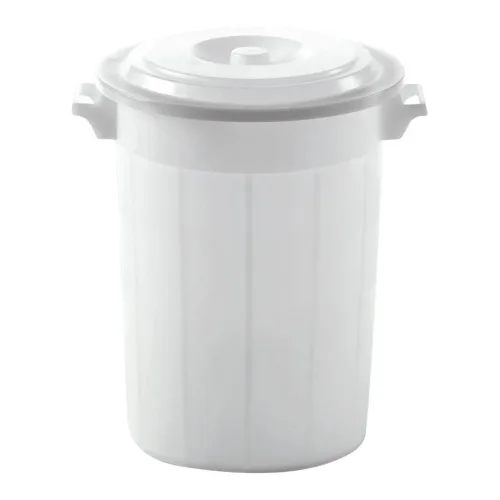 Kerbl Futtertonne mit Deckel - Weiss -