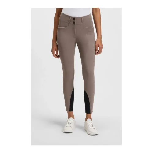 BOSS Equestrian Reithose Hailey Highwaist Vollbesatz Damen - Dark Pumice -  Grösse: M