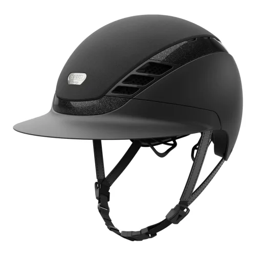 Abus Reithelm AirLuxe SUPREME L.V. - Black -  Grösse: 55-57 cm, Farbe: Black