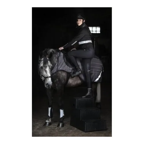 Horseware Ausreitdecke Amigo Reflectech Comp Sheet - grey/black Grösse Pferdedecken: S