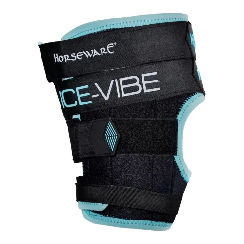 Horseware Ice-Vibe Hock Wrap - Black/Aqua -