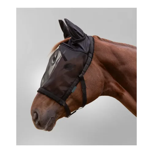 Waldhausen Weidehalfter mit Fliegenmaske - Schwarz -  Grösse Halfter: Pony