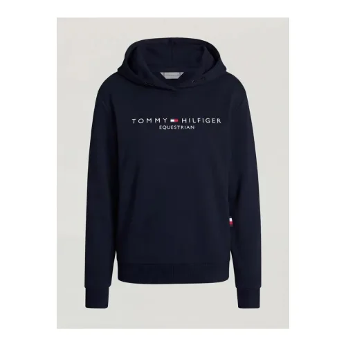 Tommy Hilfiger Equestrian Hoodie Anniversary Damen - Desert Sky -  Grösse: L, Farbe: Desert Sky