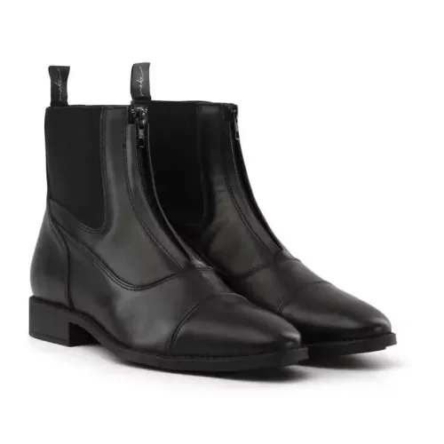 Dy'on Stiefeletten mit Frontreißverschluss - Schwarz -  Farbe: Schwarz, Grösse: 37