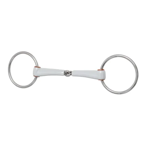 Beris Gebisse Wassertrense, einfach gebrochen, Ring 7,5cm - Weiss/Silber -  Grösse: 13,5 cm