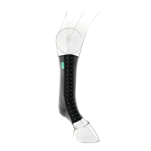 EquiCrown Kompressionsbandage fit - vorne, Silver antibakteriell - Silber/Schwarz -  Equicrown Kompressionsbandagen: links, kurz, 3