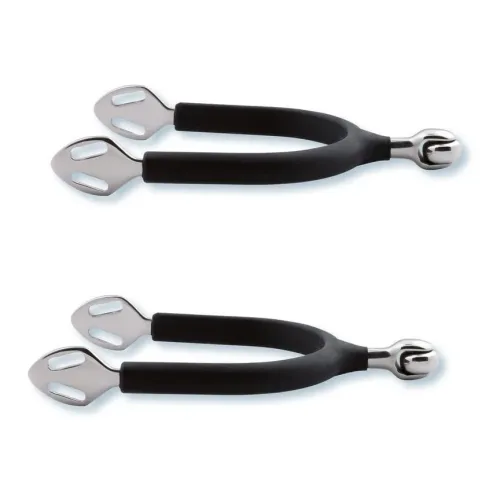 Stübben Sporen SEQ Soft Touch gummiert - 35 mm - Silber -  Farbe: Silber, Grösse Sporen: 35 mm
