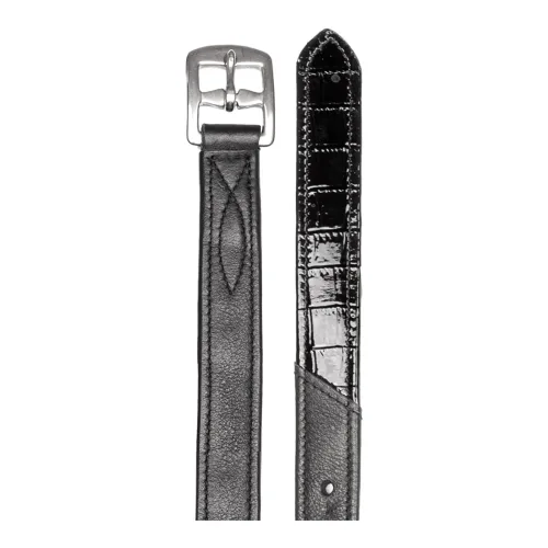 Waldhausen Steigbügelriemen Kroko, X-Line - Schwarz -  Grösse: 140 cm