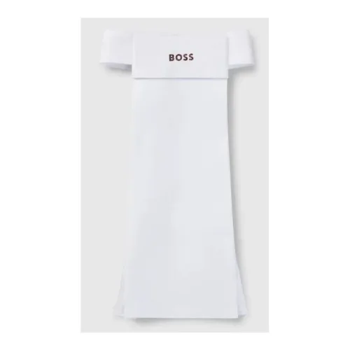 BOSS Equestrian Plastron Logo Glitzer - Weiss -