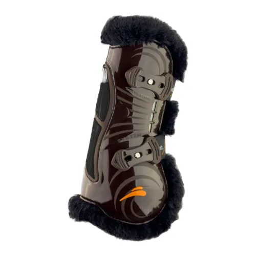 eQuick Gamaschen eAIRSHOCK LEGEND FLUFFY - Braun -  Farbe: Braun, Grösse: M