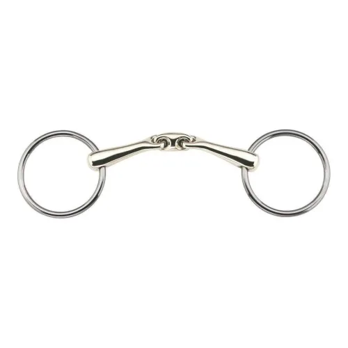 Sprenger Ausbildungstrense KK ULTRA Sensogan doppelt gebrochen - 16mm - Silber/Gold -  Gebisslängegrösse: 12.5 cm