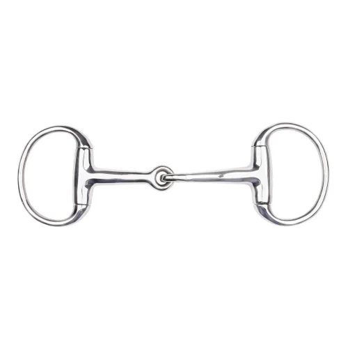 Waldhausen Pony Olivenkopfgebiss einfach gebrochen - Silber -  Länge: 10,5 cm