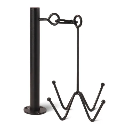 Grooming Deluxe Trensenhalterung mit 4 Haken für die Wandbefestigung - Black -  Grösse: One Size, Farbe: Black