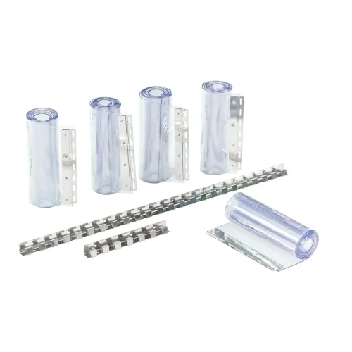 Kerbl Streifenvorhang-Set PVC - durchsichtig -