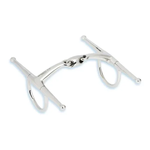 Stübben Schenkeltrense Easy Control doppelt gebrochen - Silber -  Gebisslängegrösse: 14.5 cm
