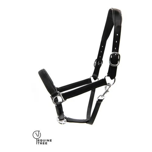 EquineTree Halfter Mela Anatomical - schwarz/silber Grösse: Full