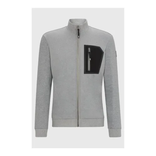 BOSS Equestrian Jacke Function Sammy Herren - Light Grey -  Farbe: Light Grey, Grösse Bekleidung Herren: L
