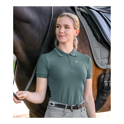 Elt Funktions-Poloshirt Prag - Piniengrün -  Grösse Bekleidung Damen: XL, Farbe: Piniengrün