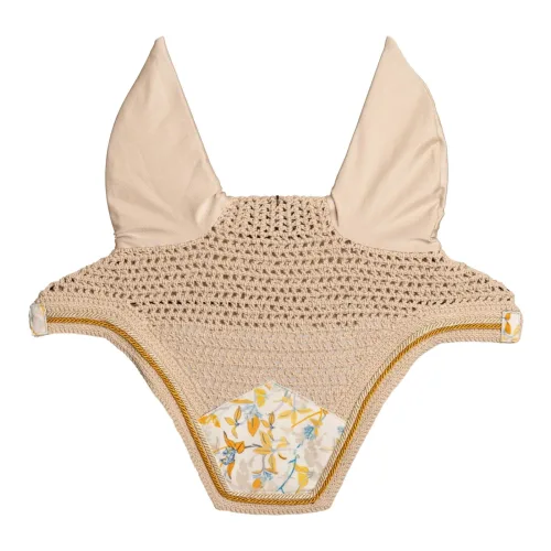 Kentucky Fliegenhaube Wellington Velvet - Brown/White -  Grösse: Full, Farbe: Brown/White