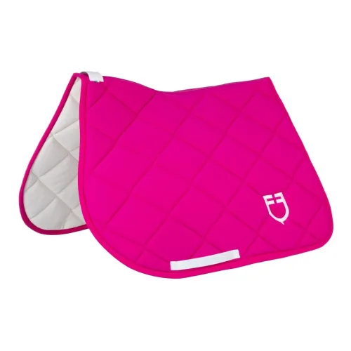 Equestro Springschabracke GP ohne Umrandung - Fuchsia/Weiss -  Grösse Schabracken: Full, Farbe: Fuchsia/Weiss
