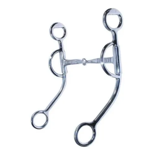Western Imports Snaffle Bit with Shanks - Silber -  Grösse: 12,5 cm