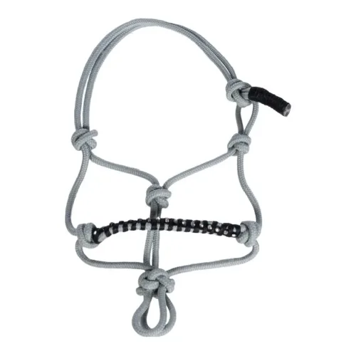 HKM Knotenhalfter-Hobby Horsing - Grau -  Grösse: 1 Stück, Farbe: Grau