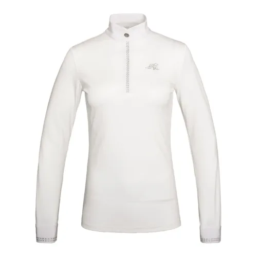 Kingsland Turniershirt Lelora langarm Damen - White -  Grösse Bekleidung Damen: L