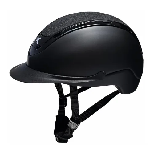 KED Reithelm NOMIC 552 - Black Matt Dark Shine -  Farbe: Black Matt Dark Shine, Grösse Reithelm: M 52-58