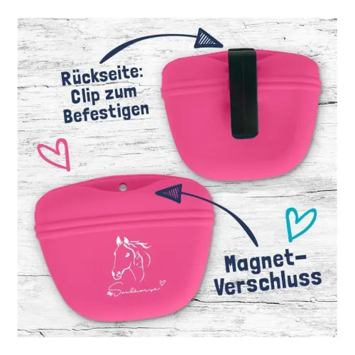 Soulhorse Leckerlibeutel aus Silikon - Pink -  Grösse: 1 Stk, Farbe: Pink