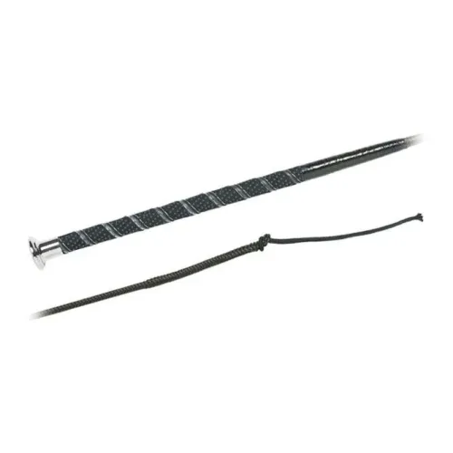 Fleck Dressurgerte Trainer/ Nylon+Fiberglas weich mit Soft-Wickelgriff - Schwarz -  Länge Peitschen und Gerten: 100