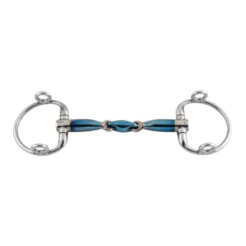 Trust Aufziehtrense Olivenkopf eggbut gag doppelt gebrochen Sweet Iron 16mm Gebisslängegrösse: 12.5 cm