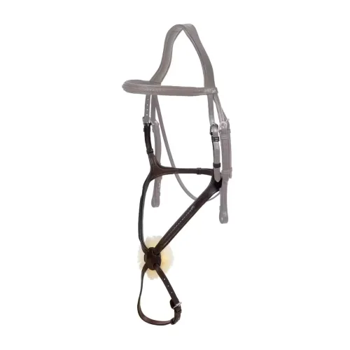 Dy'on Plaited Figure 8 Noseband - Braun -  Farbe: Braun, Grösse Pferd: Full