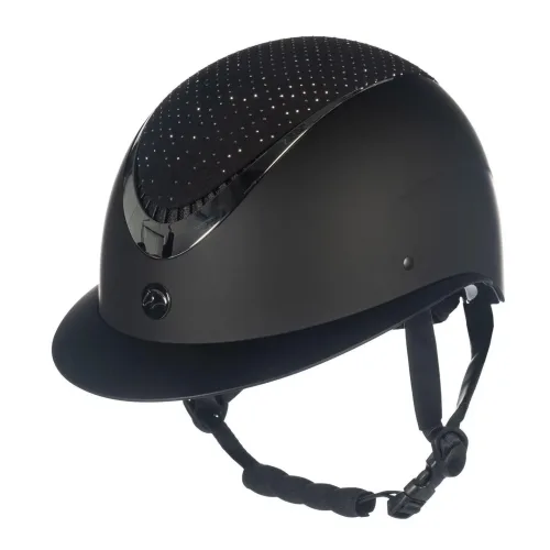 HKM Reithelm Alarion Diamond - Schwarz/Silber -  Reithelmgrössen: 58-60, Farbe: Schwarz/Silber