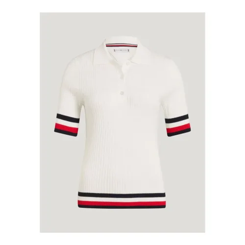 Tommy Hilfiger Equestrian Pullover Polo Lenox Damen - Ecru -  Farbe: Ecru, Grösse Bekleidung Damen: XS