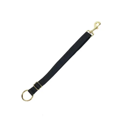 Kentucky Nylon Halter hook & ring lang - Schwarz -  Farbe: Schwarz, Grösse: One Size