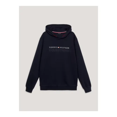 Tommy Hilfiger Equestrian Hoodie Fleece London Herren - Desert Sky -  Farbe: Desert Sky, Grösse: XXL
