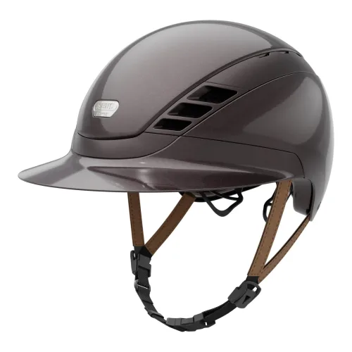 Abus Reithelm AirLuxe PURE LV - shiny metallic hazelnut -  Grösse: 55-57 cm, Farbe: shiny metallic hazelnut