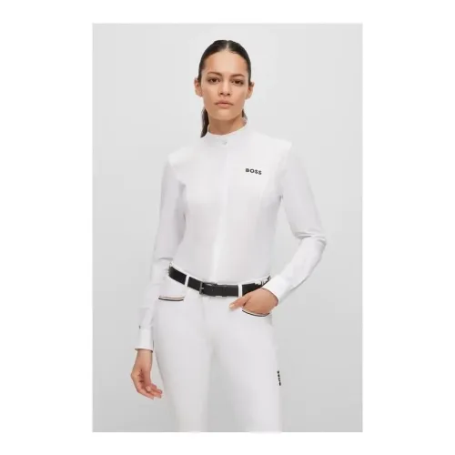 BOSS Equestrian Turnierbluse Emma - White -  Grösse Bekleidung Damen: L