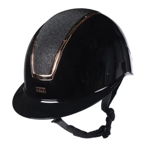 HKM Reithelm Lady Shield Brillant - Schwarz/Rosegold -  Reithelmgrössen: 58-60