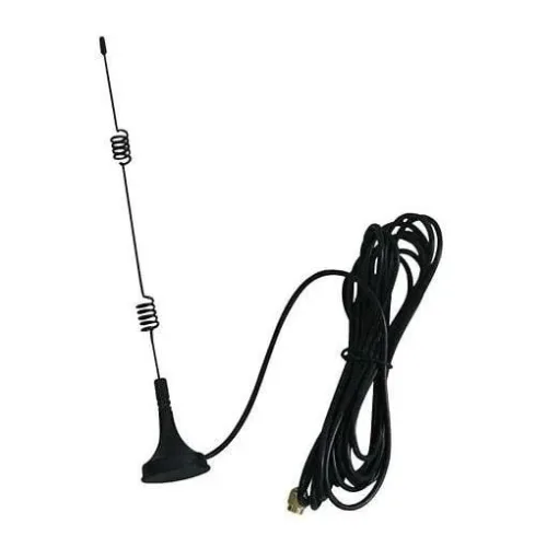 Kerbl Antenne mit Magnetfuss, 1,5 m Kabel zu Anhängerkamera-Set - Schwarz -