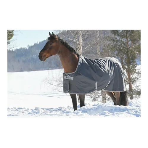 Bucas Winterdecke Smartex Extra Classic 300g - grau Farbe: Grau, Grösse Pferdedecken: 125 cm