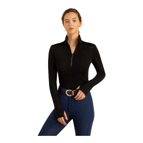 Ariat Cheviot 1/4 Zip Baselayer - Black -  Grösse: XS, Farbe: Black