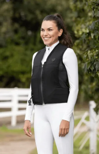 Covalliero Airbag-Weste Manege inkl. Kartusche - Schwarz -  Grösse: XL