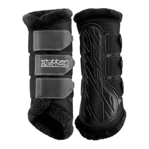 Stübben Gamaschen Airflow Fleece - Schwarz -  Farbe: Schwarz, Grösse: XL