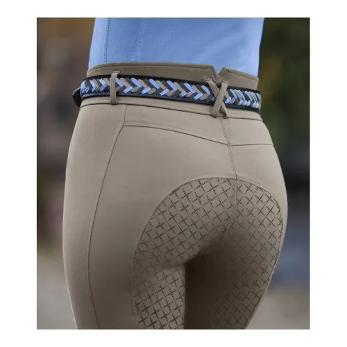 Elt Gürtel Karla geflochten - skyblue/beige/asphalt -  Länge: 80 cm