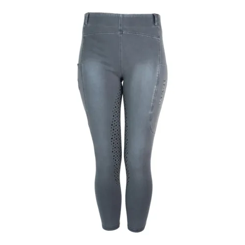 Marengo Reitleggings Jeans Fullgrip - Ice Grey Denim -  Grösse Hose: XL