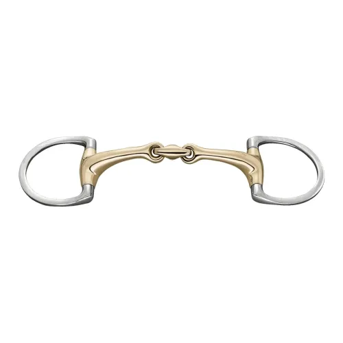 Sprenger Dynamic RS Olivenkopfgebiss mit D-förmigem Ring 16 mm doppelt gebrochen Gebisslängegrösse: 14.5 cm
