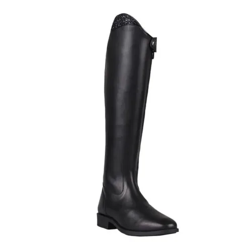 QHP Dressurstiefel Yuna Adult - Schwarz -  Schuhgrösse Damen: 40