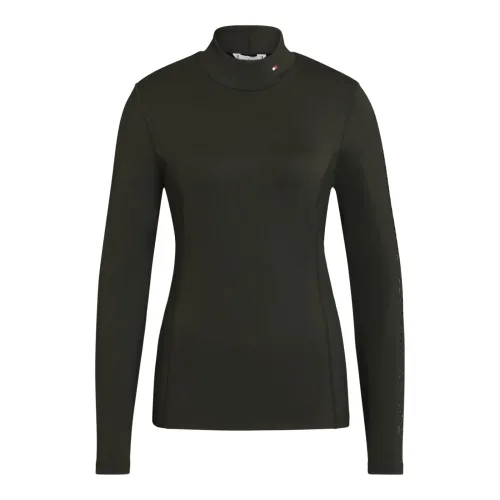 Tommy Hilfiger Equestrian Funktionsshirt Ava High Neck Damen - Pine -  Grösse: L